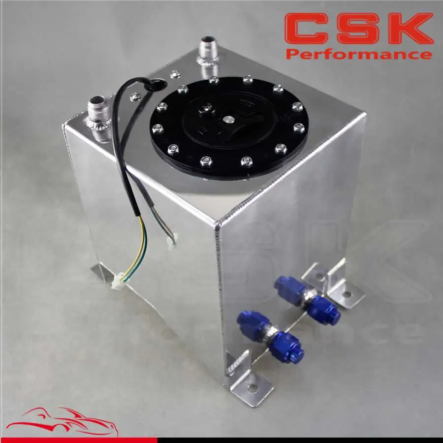 Racing Drift Fuel Cell Tank 9.5 Liter +Level Sender 2.5 Gallon Polished