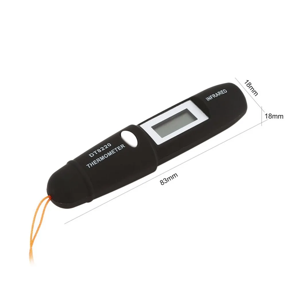 DT8220 цифровой ЖК-Мини Инфракрасный термометр измеритель температуры тестер Красный Лазерный Карманный Бесконтактный пирометр ручка бытовой