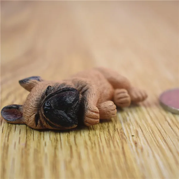 French Bull Dog Sleeping Lazy Pets Fridge Magnets PVC Figures Toys Car Home Office Decoration Gifts - W 15