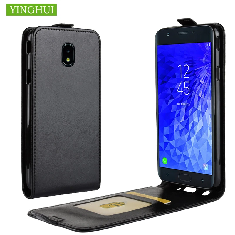 For Samsung Galaxy J7 2018 5.5&quot Case Flip Leather High Quality Vertical Cover With Card Holder | Мобильные телефоны и