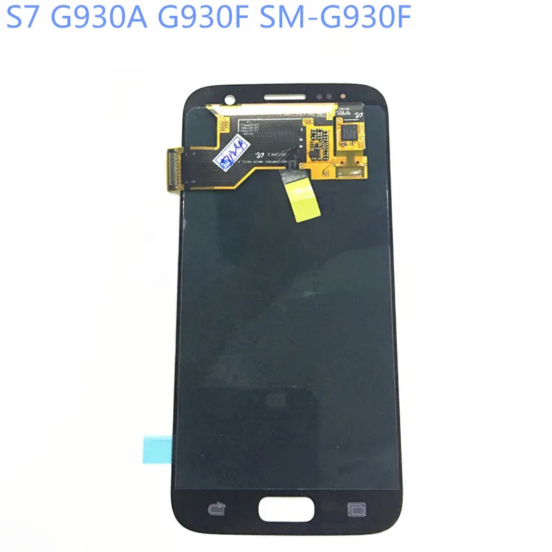 

New Super AMOLED LCD S7 G930A G930F SM-G930F Display 100% Tested Working Touch Screen Assembly For Samsung Galaxy s7 lcd