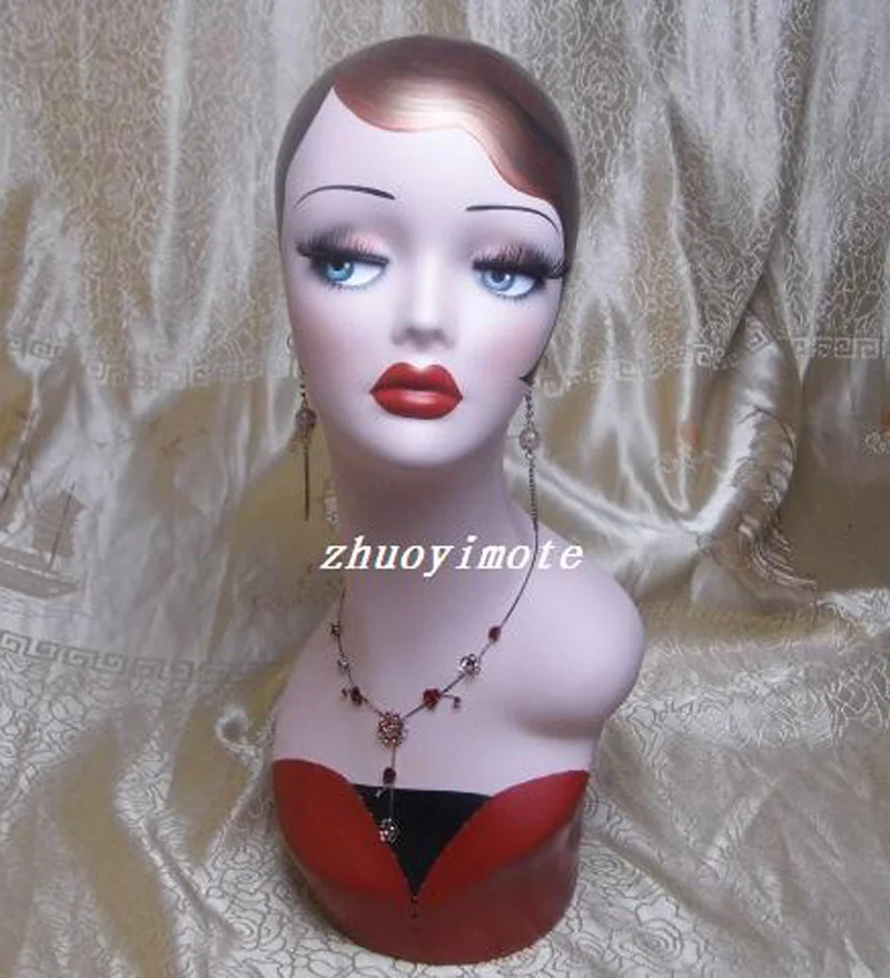 

New Female Mannequin Head Wigs Hats Cap Headphone Display maniqui Model Women For Hair Jewellery Display Stand Ladies GirllNO.16