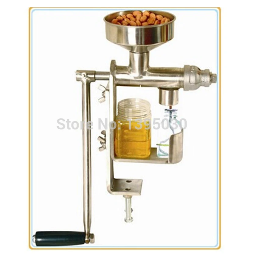 

1pc Manual Oil Press Peanut Nuts Seeds Oil Press/Expeller Oil Extractor Machine,For Use With Peanuts, Sun Flour, Rape Seed, Soya