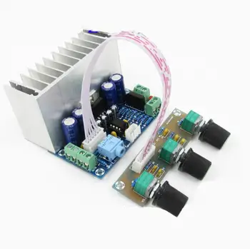 

TDA7377 2.1 Digital Audio Amplifier Board Subwoofer Speaker Amplifiers DC12V 20W*2+30W