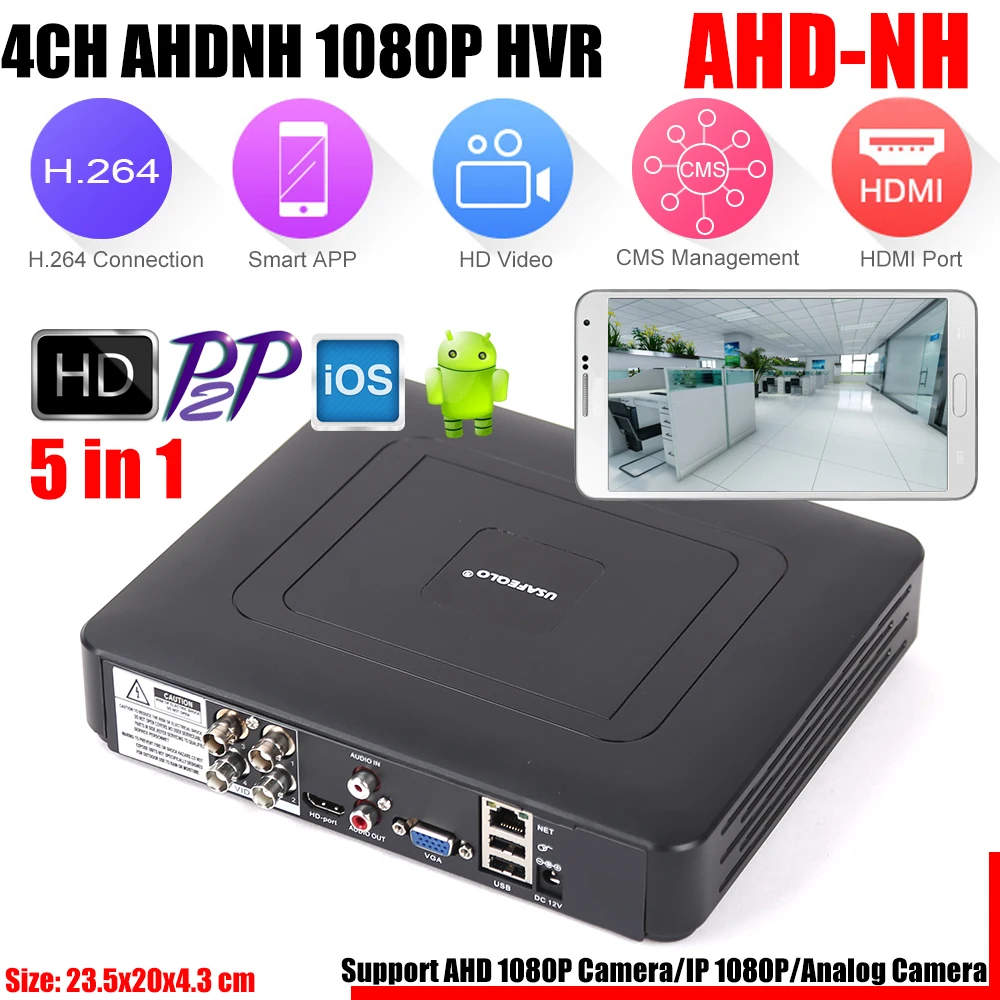 1080N H.264 VGA HDMI безопасности 4CH 8CH CCTV DVR 4 канал Mini DVR CCTV DVR 8-канальный сетевой видеорегистратор 1080P 12fps CCTV DVR для AHD/аналоговый/IP Камера