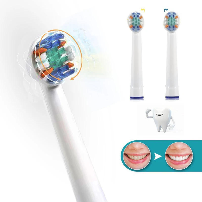 Набор из 4 электрических головок зубных щеток подходит для полости рта B Сменные зубные щетки гигиена ротовой полости