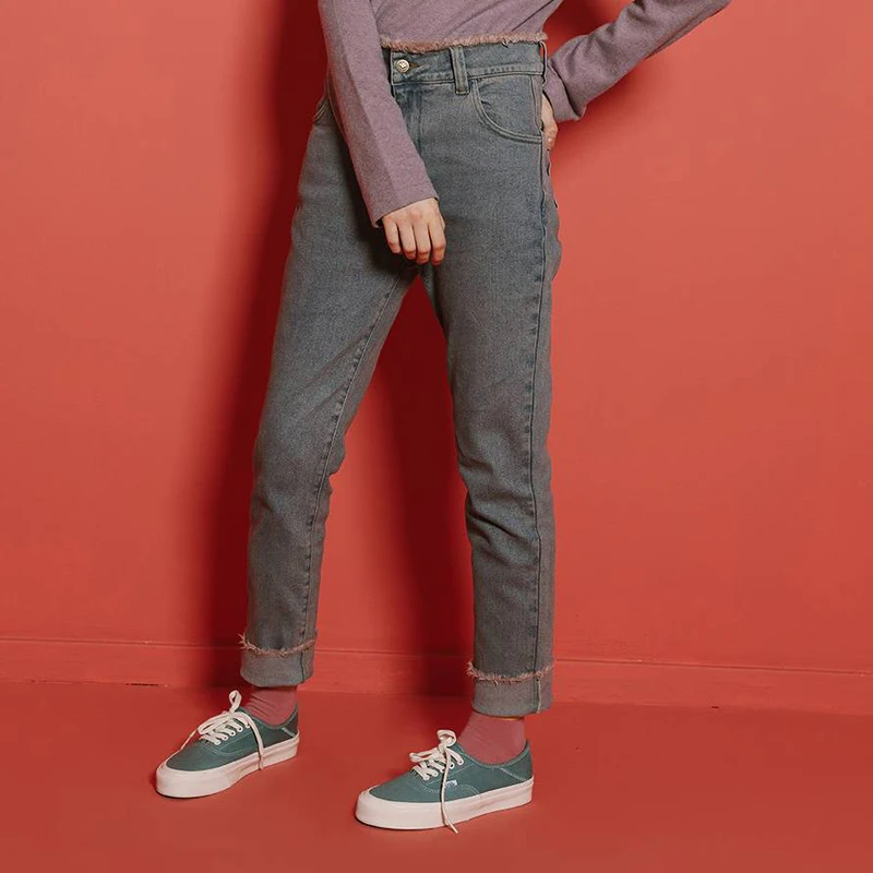 

New Spring Autumn Designer Women Jeans Stretch Ripped Bleached Skinny Pencil Pants High Waist Ladies Denim Trousers