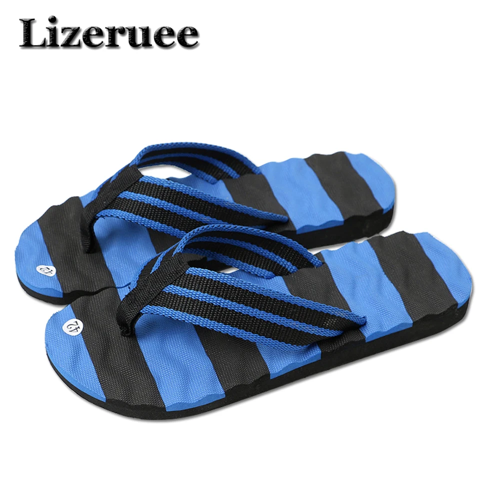 

Summer Men Flip Flops Male Mixed Color Slippers Men Casual PVC EVA Shoes Summer Fashion Beach Sandals Size 40~44 HS011