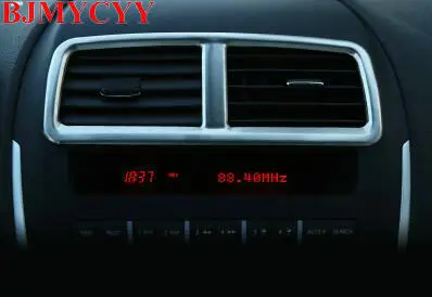

BJMYCYY Automotive air conditioning central outlet stainless steel decorative box For Mitsubishi ASX 2013-2017