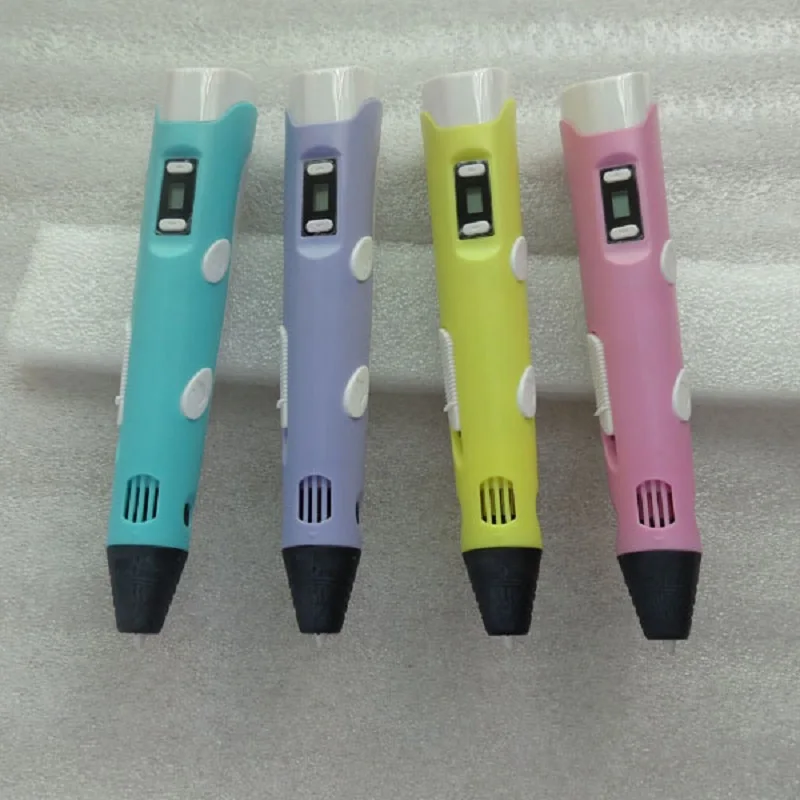 Ручка для 3D печати 1,75 мм ABS Смарт 3d ручки для рисования с нитью светодиодный дисплей для детей Подарки