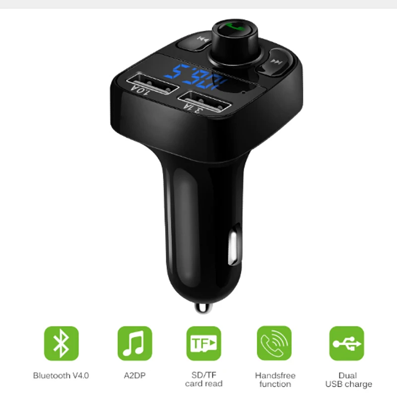 Автомобильное зарядное устройство с двумя USB портами 4 1 А 3 и А|usb phone charger|phone