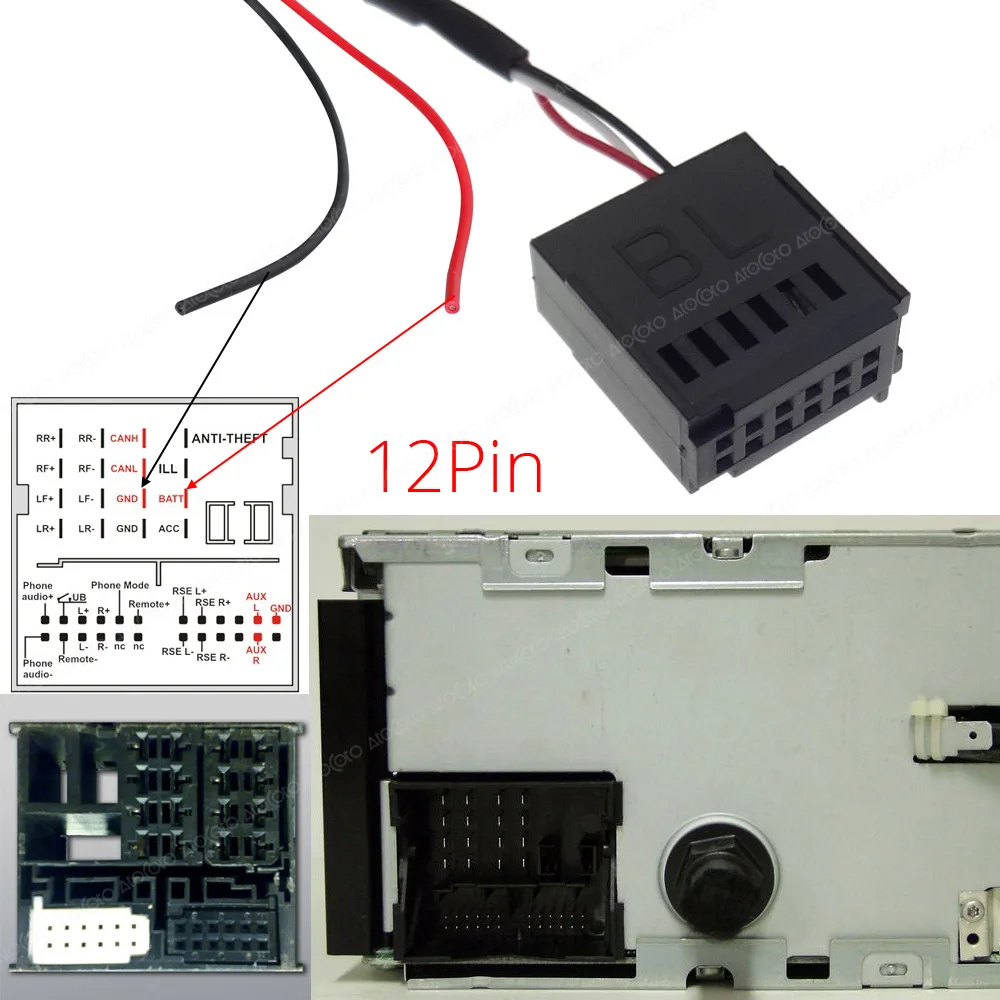 Автомобильный Bluetooth беспроводной модуль для Ford Focus Mondeo CD 6000 6006 5000C MP3 радио стерео Aux кабель адаптер аудио вход