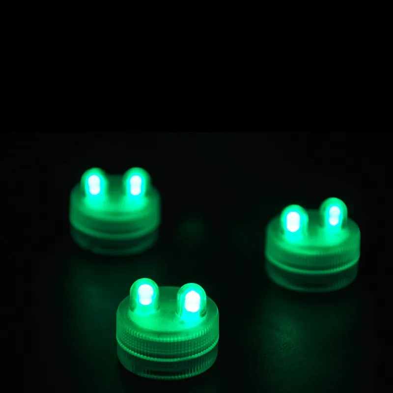 

(10pcs/Lot) Super Bright 2LED Submersible LED Light Floralyte Waterproof LED Candle Light For Wedding Centerpiece