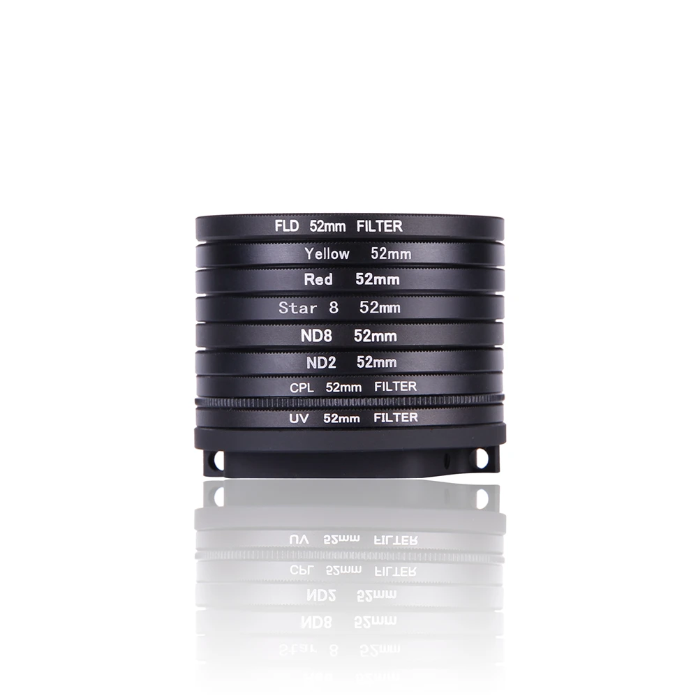 For GoPro HERO5 HERO 5 52mm 8 in 1 Lens Filter(CPL + UV ND8 ND2 Star Red Yellow FLD / Purple) Camera Accessories | Электроника