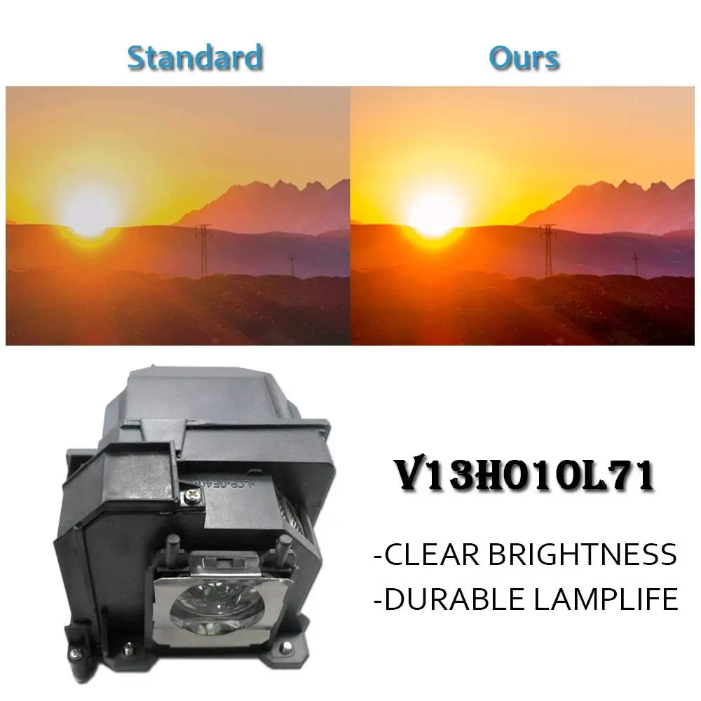 Projector Lamp ELPLP71 For EPSON EB-470 EB-475W EB-480 EB-485W EB-485Wi/PowerLite 470 475W 480 485W 475Wi 480i 485Wi V13h010l71