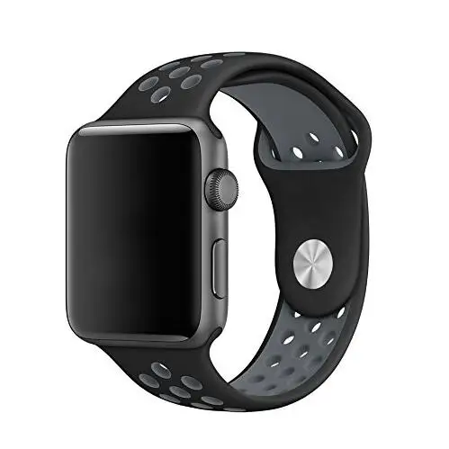 NK6 Sport Silicone Watchband  Breathable hole  Replacement Strap for Apple watch series 1 and series 2 strap 38/42mm bracelet