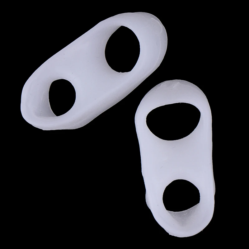 1 пара небольшой разделитель пальцев ног для предотвращения перекрытие пальцев ног вальгусная деформация корректор защита большого пальца ортопедические силиконовые гелевые вставки колодки