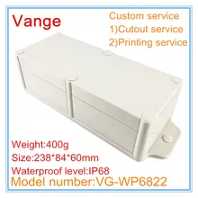 1 шт./лот Хорошая качественная форма для изготовления IP68 Водонепроницаемый ABS пластиковый корпус для проводное соединение чехол под водой 238*84*60 мм