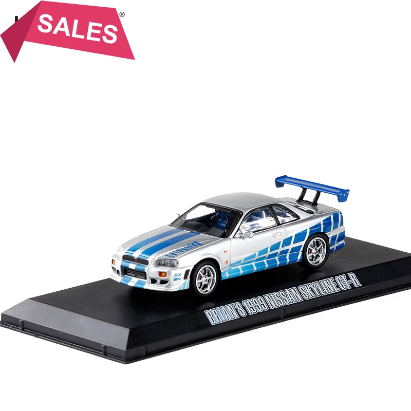 

1/43 Scale Brian`s 1999 Nissan GT-R R34 Diecast Metal Car Model Toy For Kids Gift Collection Original Box Free Shipping
