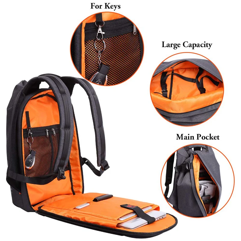 Tangcool Fashion Men Backpack for Laptop 17.3\