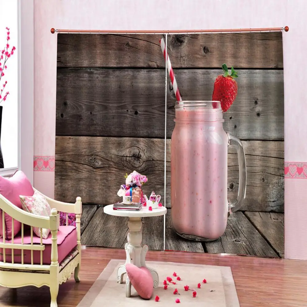 

3D Curtain Luxury Blackout Window Curtain Living Room High quality custom 3d curtain fabric cup curtains Blackout curtain