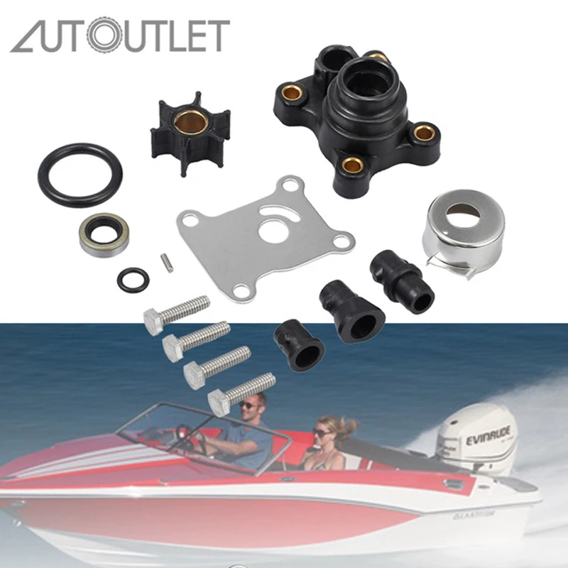 

AUTOUTLET 9.9hp /15hp 2 Stroke / 4 Stroke Impeller Water Pump Repair Kit for Johnson/Evinrude 394711 0394711 SIERRA 18-3327