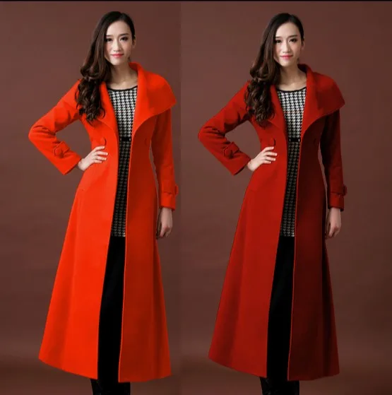 Plus Size Women's Wool Coats Winter Clearance