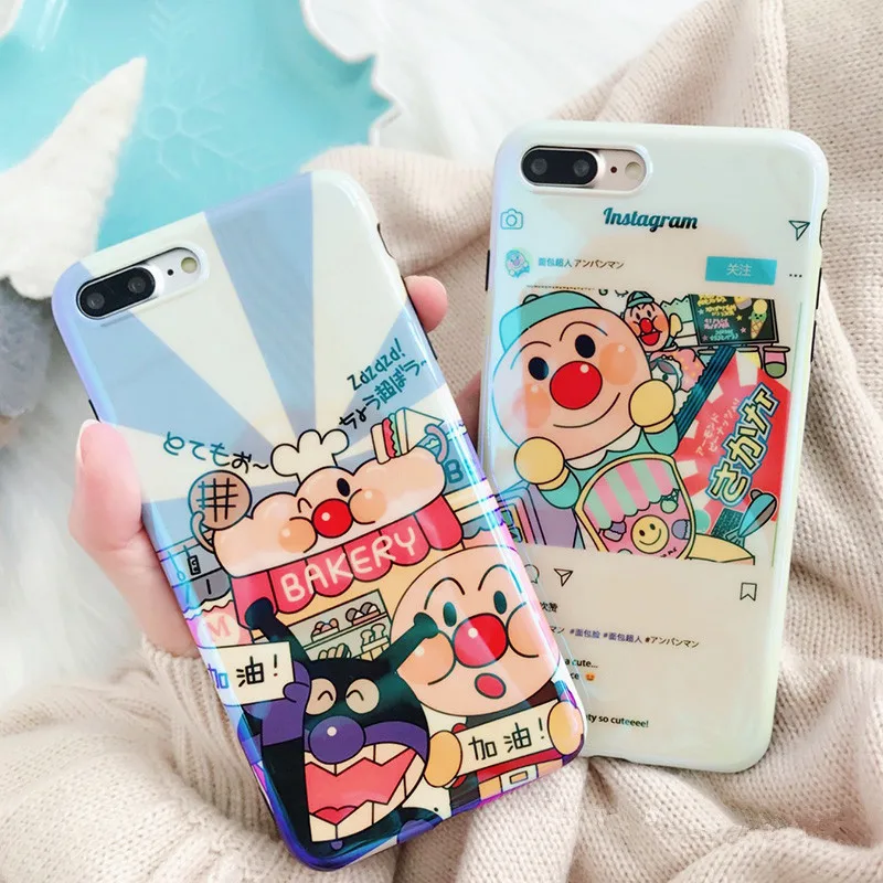 Cute Cartoon candy color Phone case For iphone x Bread superman 6 6s 7 7plus Coque IMD TPU Back Covers Capa Fundas | Мобильные