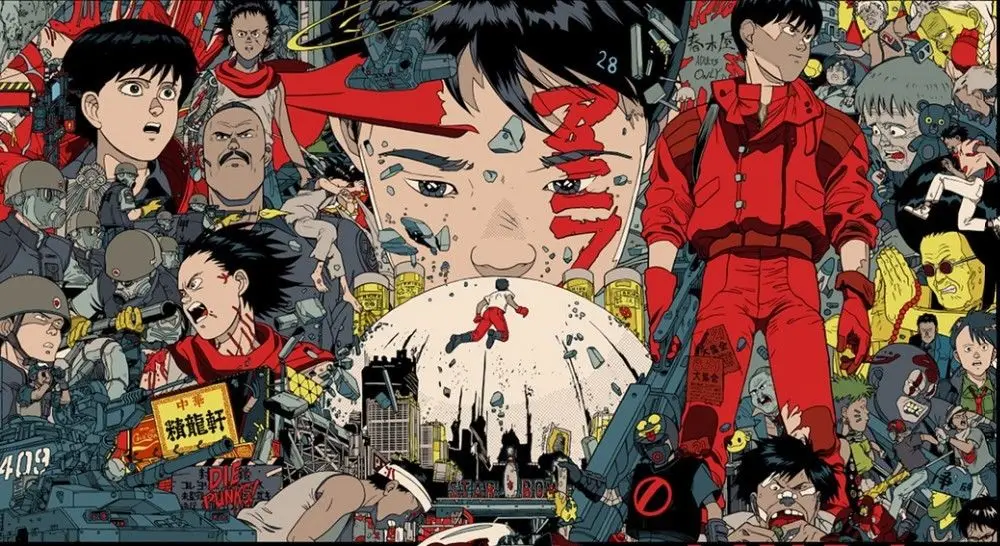 

N1684 Akira Animation Wall Sticker Silk Fabric Poster Art Indoor Decor Bright