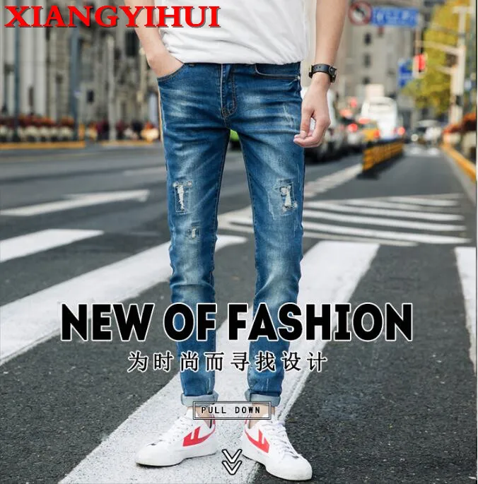 

2017 New Men Activities Warm Jeans XIANGYIHUI High Quality Famous Brand Autumn Winter Jeans warm warm soft fallow men jeans 611