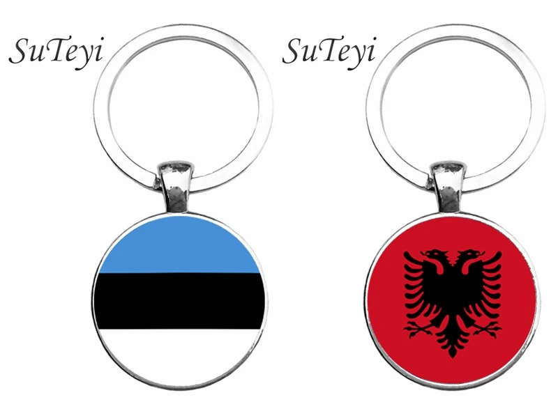 Aliexpress.com : Buy SUTEYI Fashion Flag Pattern Art Key