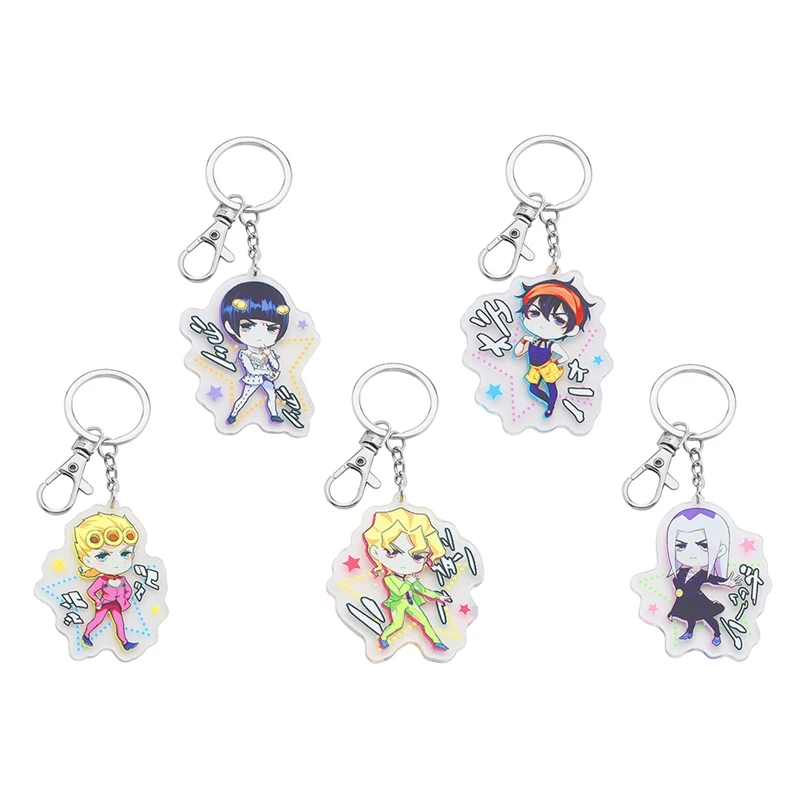 Golden Wind Acrylic Keychain Keyring Exquisite JoJo/'s Bizarre Adventure Part 5