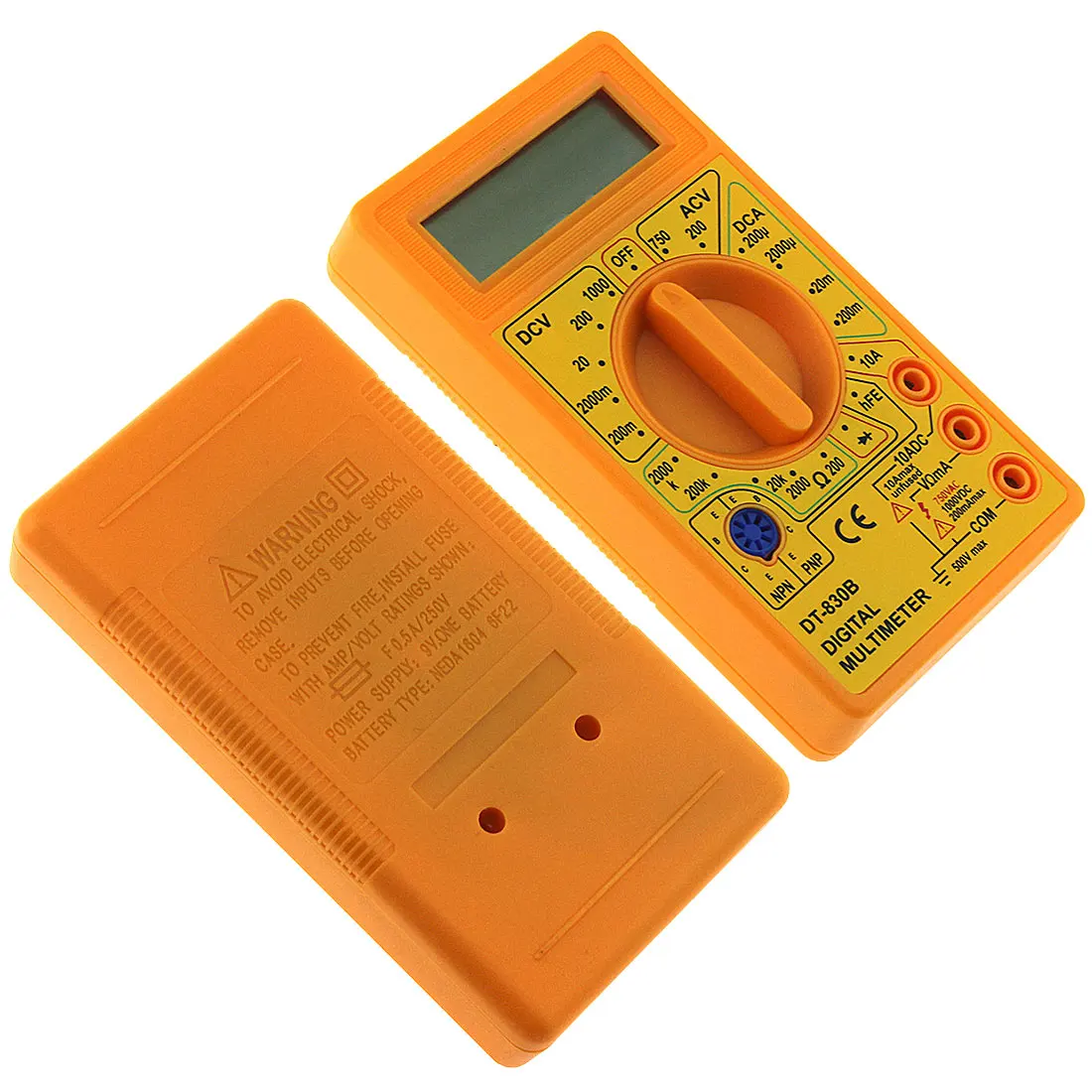 

Mini Multimeter LCD Digital Multimetro For Volt Amp Ohm Tester Meter Voltmeter Ammeter Overload Protection With Probe