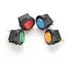 5PCS 12V 220V LED illuminuted rocker switch 20A 12V push button switch Car button lights ON/OFF Round light Switch ► Photo 2/4