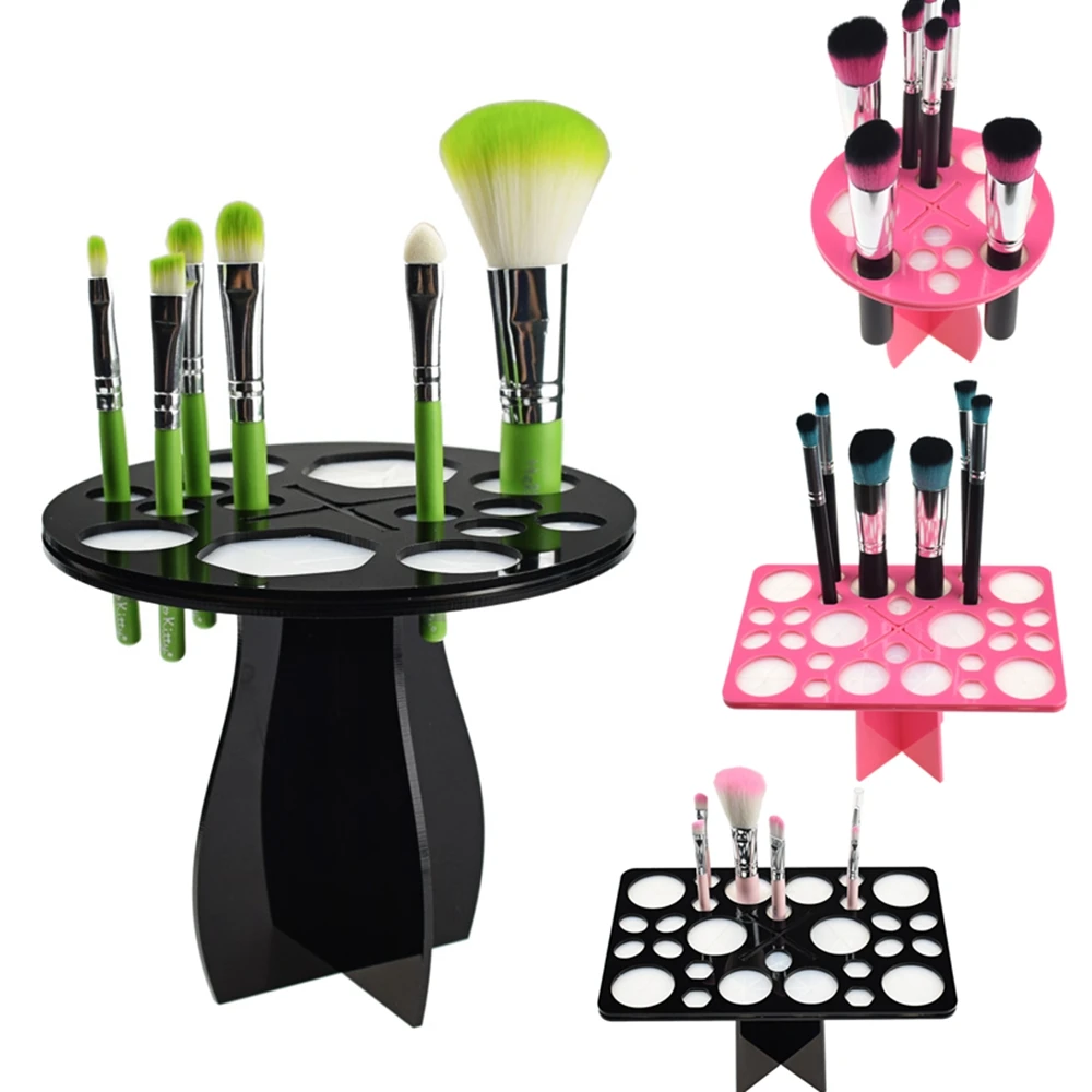 Hot Makeup Brush Tree Acrylic Brushes Drying Holder Stand Display Rack
