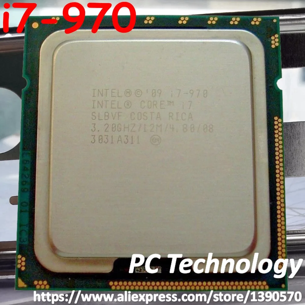 Процессор Intel Core i7 970 i7-970 ЦП 12M cache/3,20 GHz 6 ядер 4,8 GT/s LGA1366 в течение 1 дня