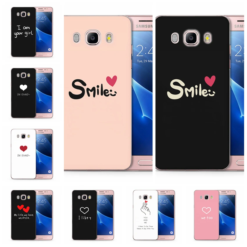 Case For Samsung Galaxy A3 A5 2016 2017 prime J2 J3 J5 J7 G530H S8/plus Note 8 TPU Soft Love Loving Heart Painted K046 |