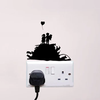 

Children On Guns Hills Fashion Livingroom Wall Sticker Light Switch Decal Vinyl 6SS0320