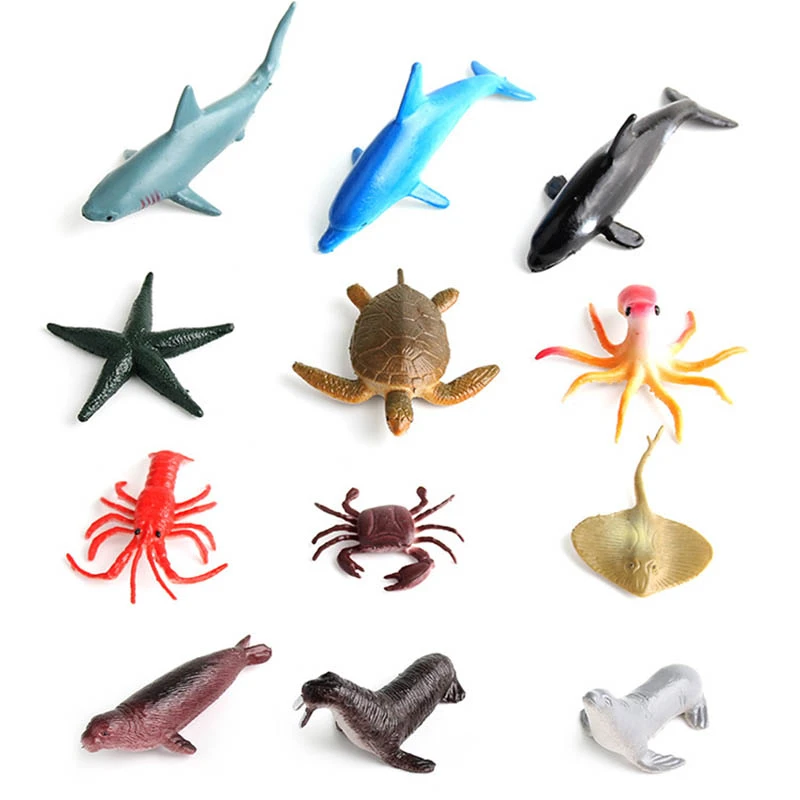 子供のための海洋動物モデルの小さなセット サメ サメ 魚 幼児教育のための Animal Model Set Ofmarine Animal Aliexpress