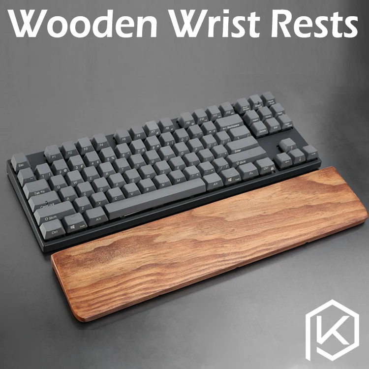 Wooden Wrist Rest Made Solid Wood with Rubber Feet