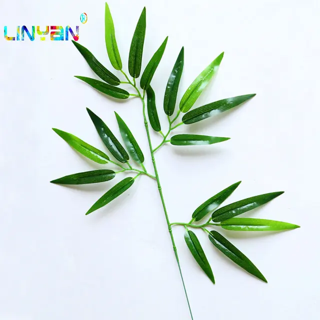 20pcs artificial bamboo leaf