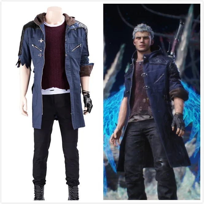 Костюм для косплея DMC 5 Nero полный комплект с курткой костюм Хэллоуина карнавала