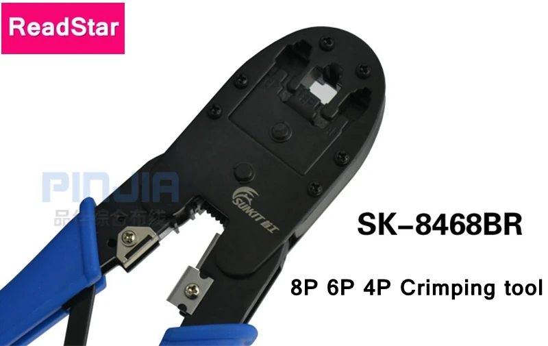 Readstar sunkit sk-8468br Мультифункциональный кабель щипцы 8 P 6 P 4 P RJ45 RJ11 RJ12 Сетевое оборудование телефонный кабель решений опрессовки инструмент