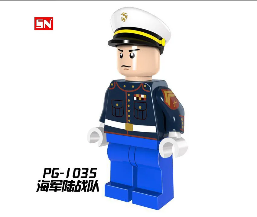 SN 50pcs PG1035 The Marine Corps Duties Unit Super Hero