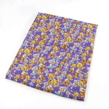 

50*145cm cartoon patchwork Polyester cotton fabric for Tissue Kids Bedding home textile for Sewing Tilda Doll,54849