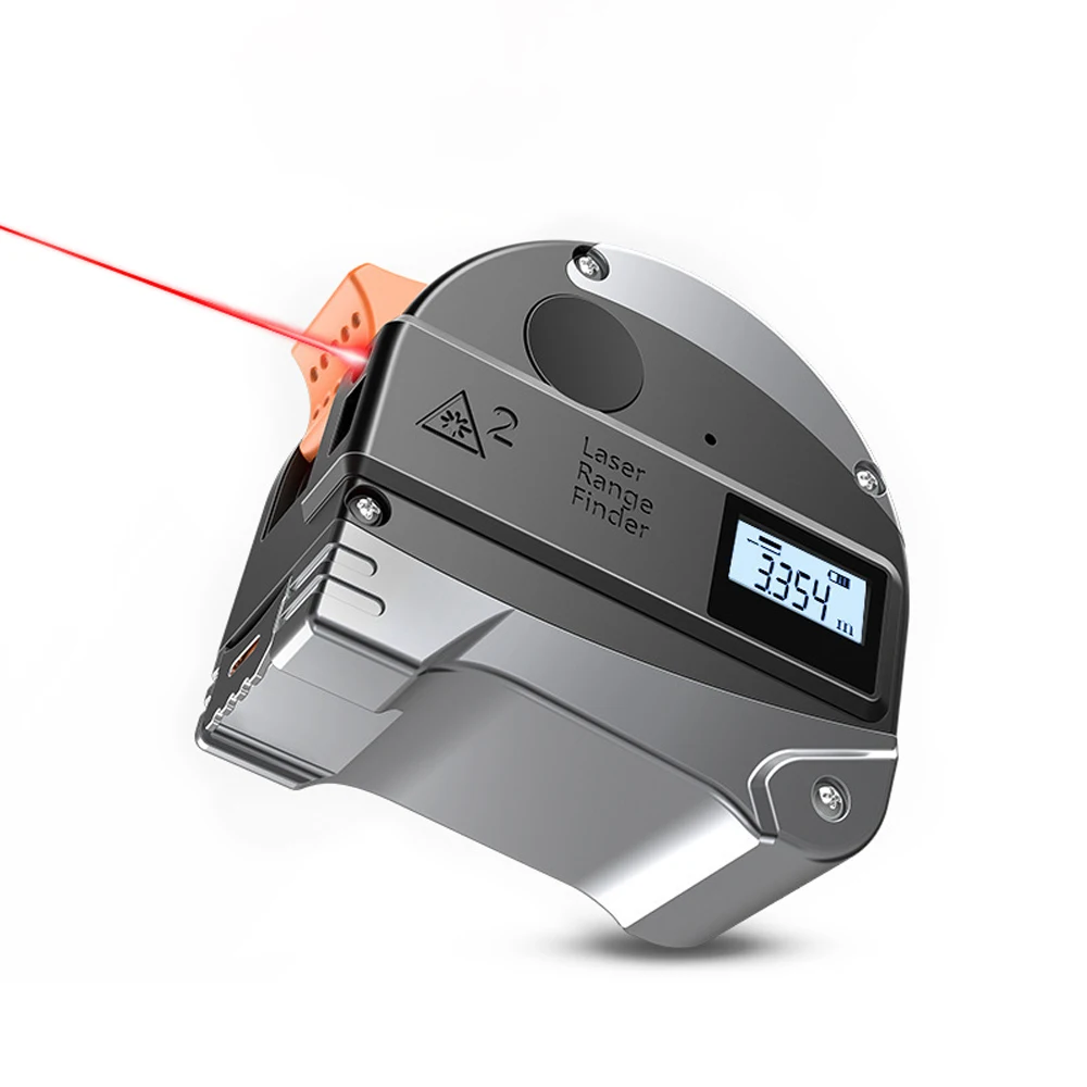 

2 In 1 30M / 40M Laser Rangefinder LCD Digital Tape Measure Distance Measurer Multifunctional Infrared Construction Gauging Tool