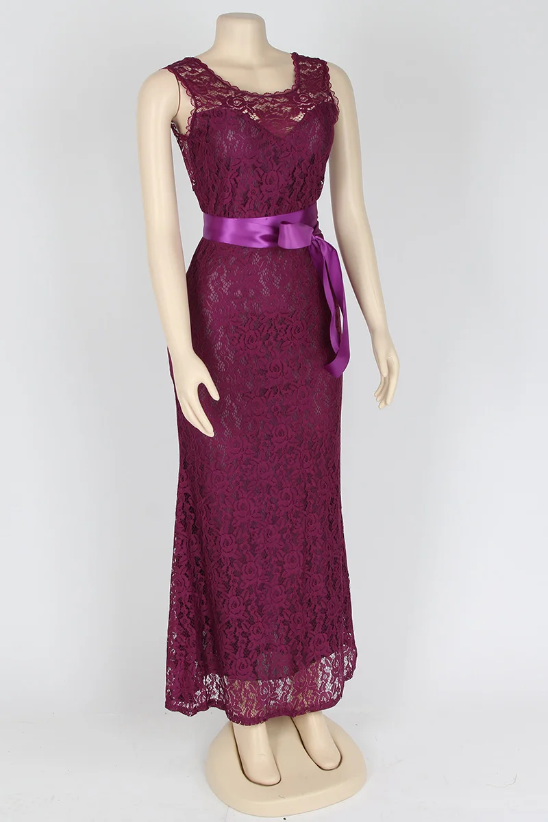 Kostlich Summer Women Long Dress 2017 UK Green Elegant Prom Fashion Casual Ladies Maxi Clothes Evening Party O-Neck Lace Dresses (36)