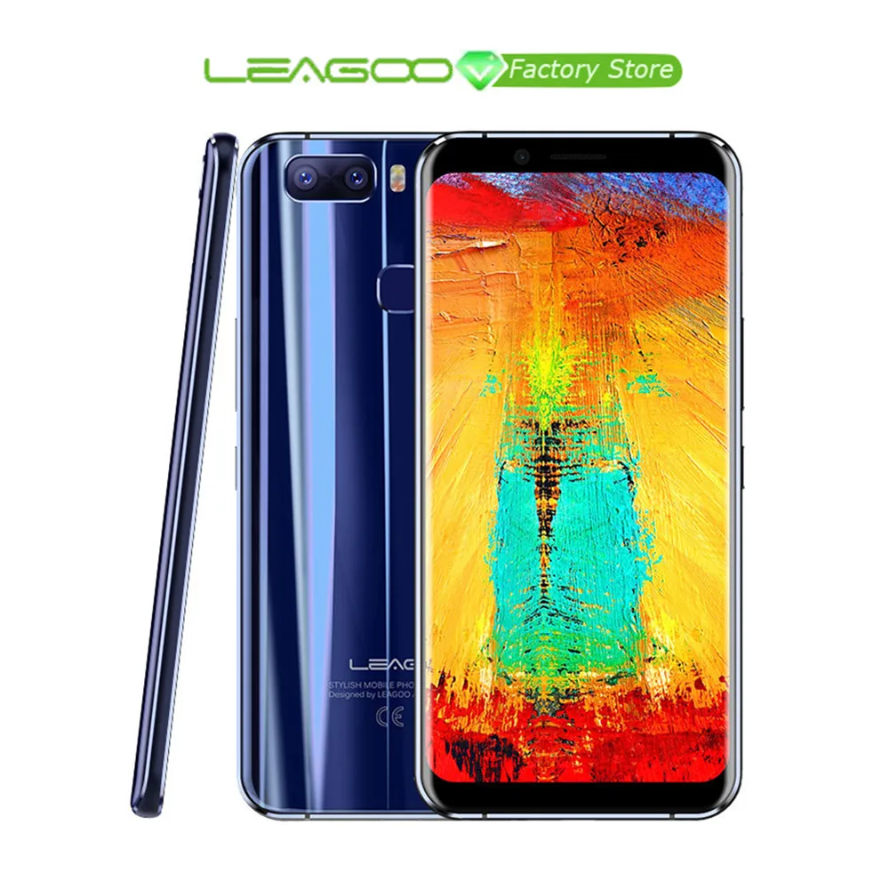

LEAGOO S8 Pro Moblie Phone 5.99inch 18:9 Android 7.0 MTK6757 Octa Core 6GB RAM 64GB ROM Dual Back Cams Fingerprint 4G Smartphone