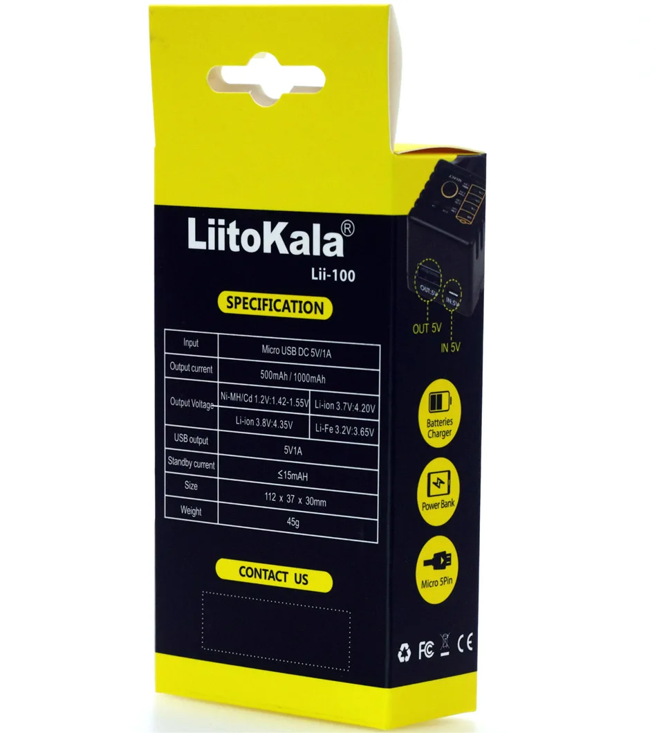 Liitokala Lii-100 1,2 V 3,7 V 3,2 V 3,85 V AA/AAA 18650 18350 26650 10440 14500 16340 25500 NiMH литиевая батарея умное зарядное устройство