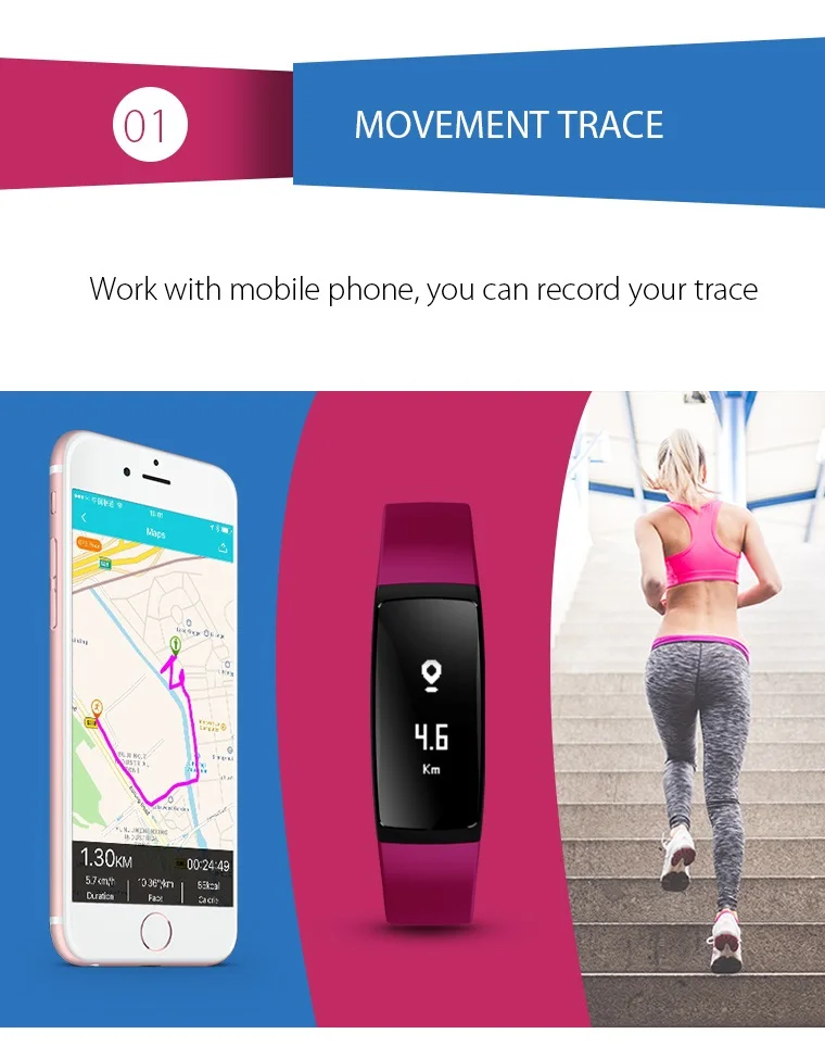 V07 Smart band wristband bracelet watch (3)